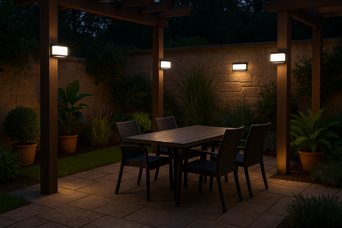 LED Solar Powered Motion Sensor Security Light