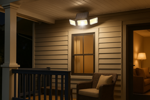 Solar Wall Light with PIR Motion Sensor & Remote – IP65 Waterproof
