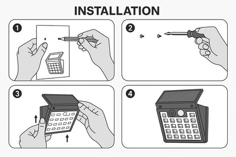 Best Solar LED Wall Light with PIR Motion Sensor