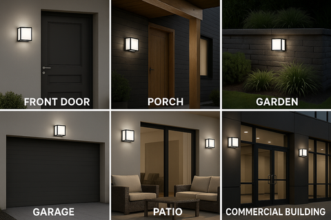 Modern 40W LED Aluminium Outdoor Wall Light