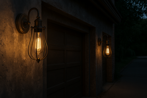 Vintage Wall Light – Retro Industrial Cage Wall Sconce