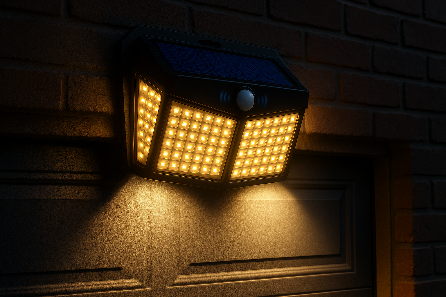 128 LED PIR Motion Sensor Outdoor Garden Security Lamp