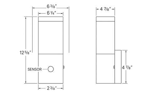 Stainless Steel Dusk Till Dawn Outdoor LED Wall Light – Angled Design