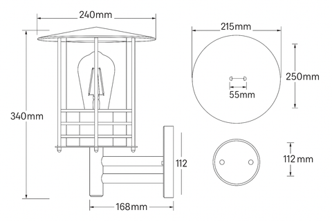 LED Stainless Steel Outdoor Wall Light – IP54 Rated