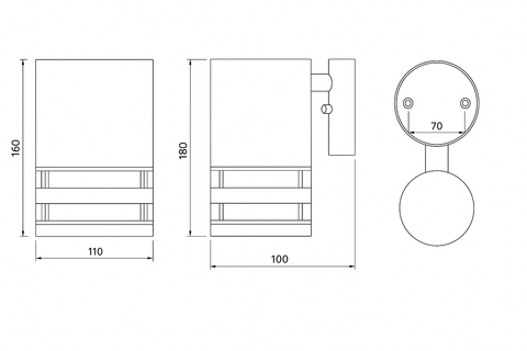 Wall Light Double Down Outdoor Wall Light
