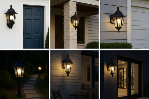 Traditional Outdoor Wall Light Garden Lantern – IP44 Exterior Lighting