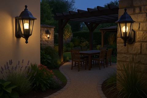 Traditional Outdoor Wall Light Garden Lantern – IP44 Exterior Lighting