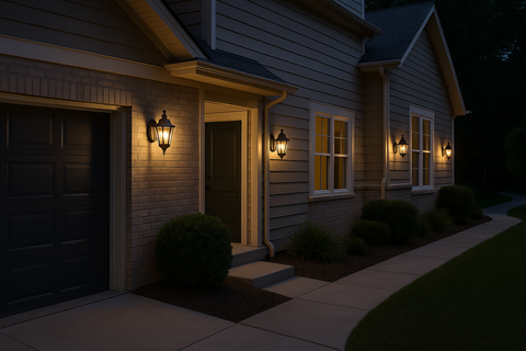 Traditional Outdoor Wall Light Garden Lantern – IP44 Exterior Lighting