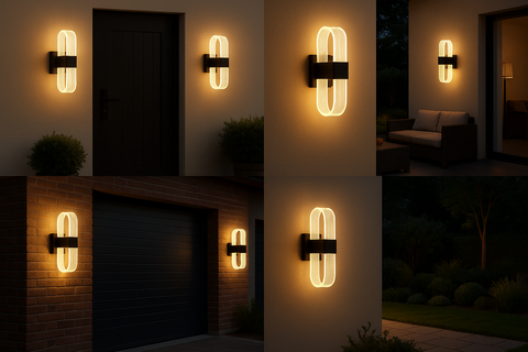 12W – Modern Three-Colour Dimmable LED Acrylic Wall Light