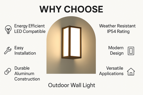 40W Outdoor Wall Light – E27 Waterproof Aluminum Lamp