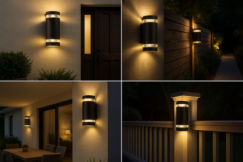 Up & Down Wall Sconce Light – Mains Powered Outdoor Lighting