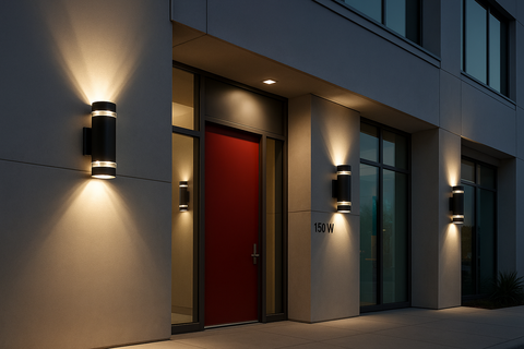 Up & Down Wall Sconce Light – Mains Powered Outdoor Lighting
