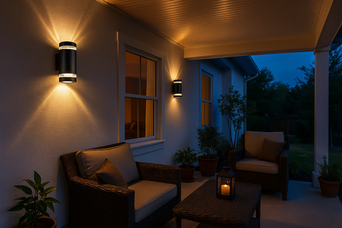 Up & Down Wall Sconce Light – Mains Powered Outdoor Lighting