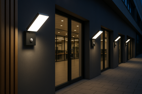 15W LED Outdoor Wall Lights with PIR Motion Sensor - Garden Security Lamp