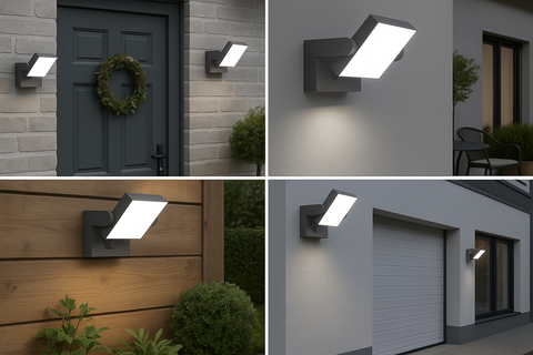 Outdoor PIR Motion Sensor Wall Lantern IP44 Waterproof Light