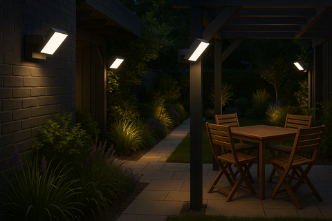 Outdoor PIR Motion Sensor Wall Lantern IP44 Waterproof Light