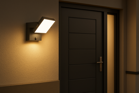Outdoor PIR Motion Sensor Wall Lantern IP44 Waterproof Light