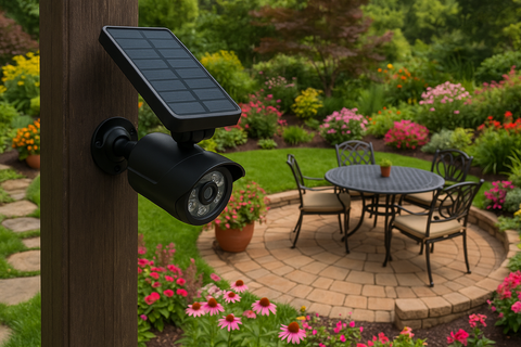 Solar Security Light Motion Sensor Dummy CCTV 8 LED