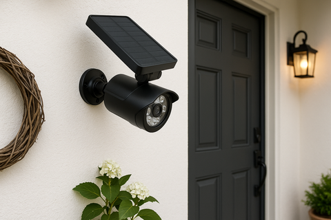 Solar Security Light Motion Sensor Dummy CCTV 8 LED