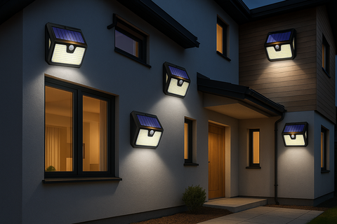 Solar Security Lights Outdoor – 238 LED Solar-Powered