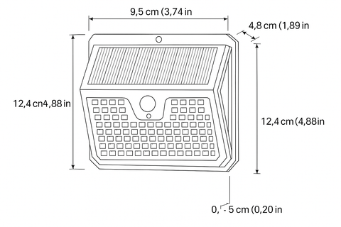 Solar Security Lights Outdoor – 238 LED Solar-Powered