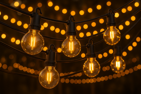 29ft Mains Powered Outdoor Festoon IP54 Weatherproof