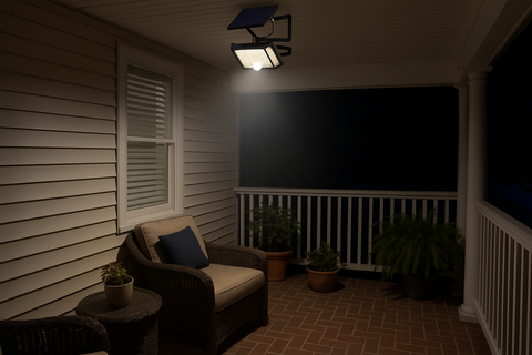 Solar Power LED Light – PIR Motion Sensor Outdoor Garden Wall Lamp
