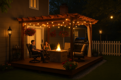 IP45 Outdoor Weatherproof Festoon Garden Lights
