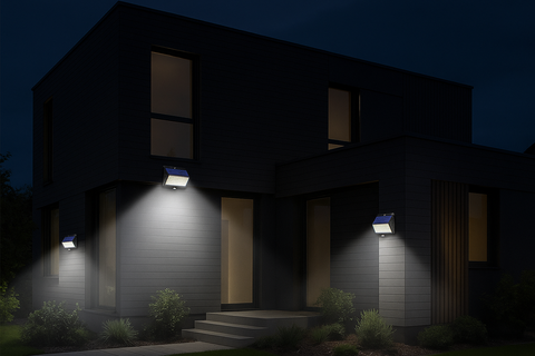 Outdoor Solar Lights – IP65 Waterproof, 3 Modes Motion Sensor