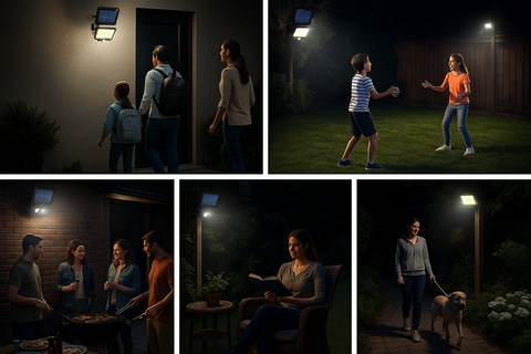 Solar Garden Wall Light – 160 COB Motion Sensor Waterproof, Energy-Efficient