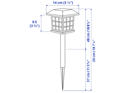 Solar-powered garden lights with auto on/off for yard and patio