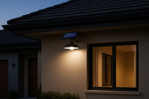 Solar Shed Light – 30 LED Dimmable Pendant with Remote & Cord – Indoor/Outdoor IP65