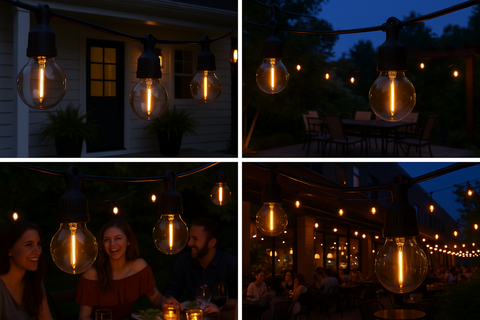 50ft Heavy Duty Electric Outdoor lights