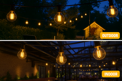 Modern Outdoor Festoon Lights with remote control
