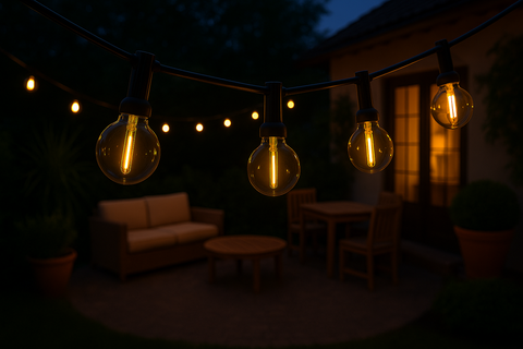 Modern Outdoor Festoon Lights with remote control