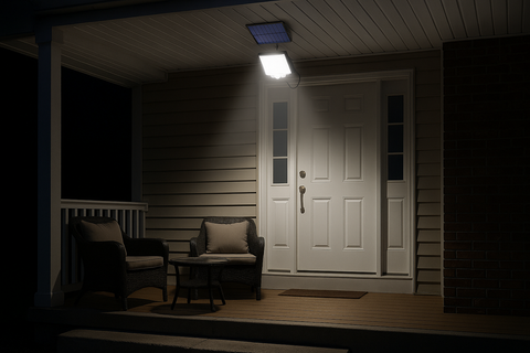 6W LED Motion Sensor Solar Security Wall Light – Outdoor Waterproof
