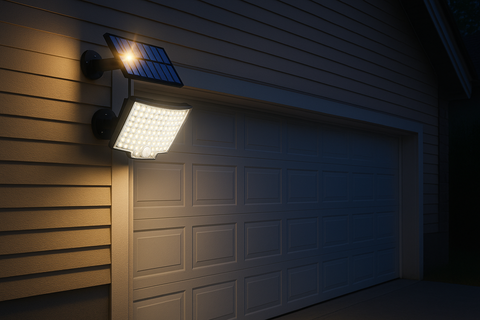6W LED Motion Sensor Solar Security Wall Light – Outdoor Waterproof