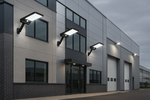 2 x 6W LED Motion Sensor Solar Security Lights – Outdoor Wall Set