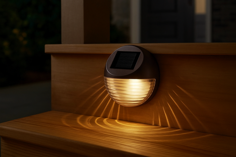 Decorative Wireless Solar Garden Lights – Outdoor Fence, Step & Gutter Lamps