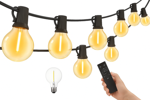 LED Festoon string Lights With Remote Control