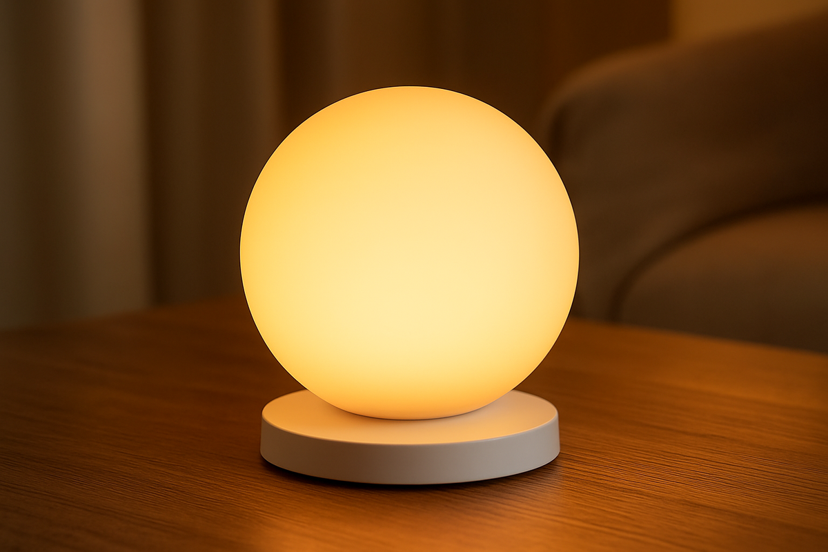 LED Touch Control Night Light for Kids - 8 RGB Colors, USB Rechargeable