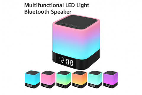 Wireless Bluetooth Speaker with Touch Control Bedside Lamp
