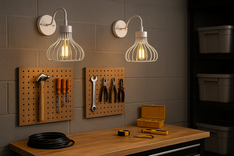Vintage Art Cage Pendant Light – Black Industrial Hanging Ceiling Lamp