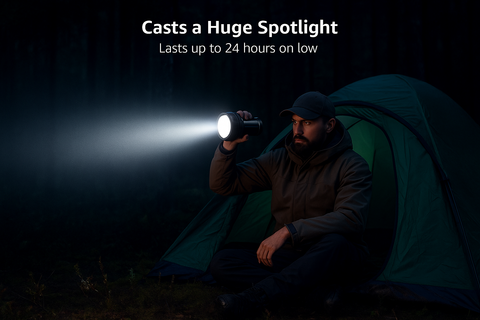 Rechargeable Camping Light, Tent Lights for Camping Hanging, Dimmable 5 Modes Camping Lights for Tents, Magnetic Camping Tent Lantern with Power Bank, Small Camping Accessories, USB C Cable