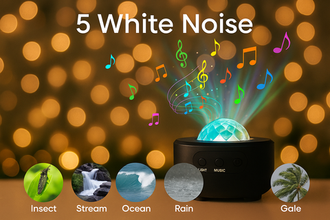 Galaxy Projector – Northern Lights Aurora Projector with 14 Colors & White Noise