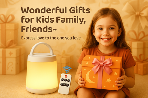 10-Colour Dimmable LED Night Light for Kids