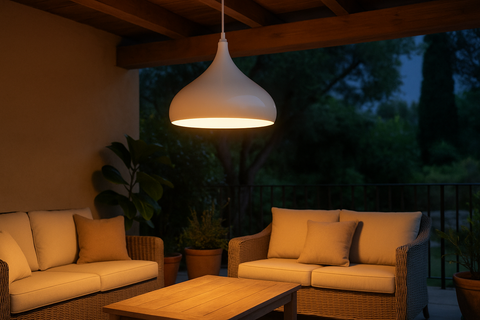 Modern White Metal Pendant Light Shade – Chandelier Lighting