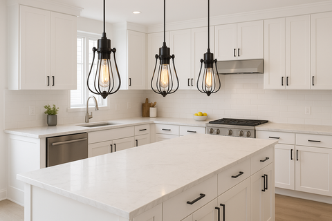 Vintage Cage Small Pendant Hanging Light – Retro Industrial Ceiling Lamp