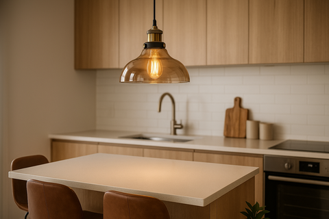 Industrial Glass Chandelier Pendant Light – Hat-Shaped