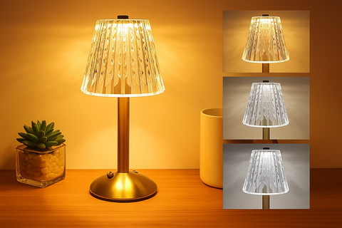 Modern LED Table Lamp – Rechargeable, Dimmable